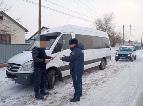 Жамбылские полицейские выявили свыше 1600 правонарушений, совершенных водителями автобусов