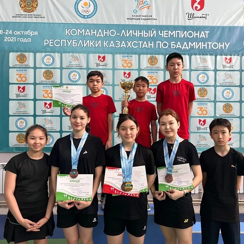 Акмолинские бадминтонисты отлично выступили на чемпионате казахстана