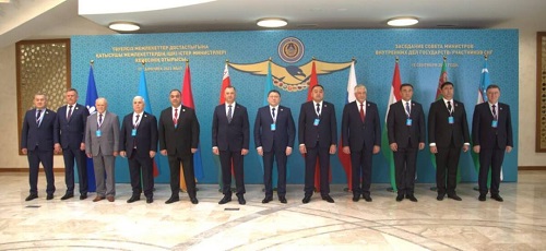 Заседание Совета министров внутренних дел государств – участников СНГ состоялось в Туркестане