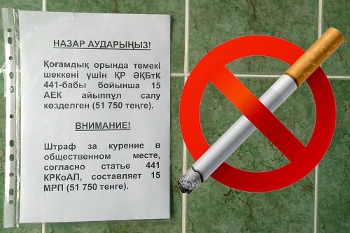 274 петропавловца привлечены за курение в общественных местах с начала года