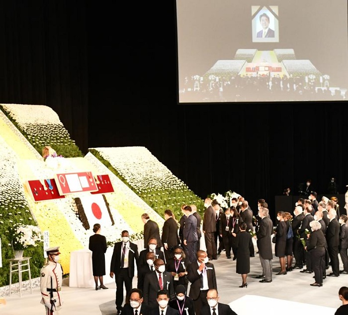 Об участии казахстанской делегации в государственных похоронах Синдзо Абэ