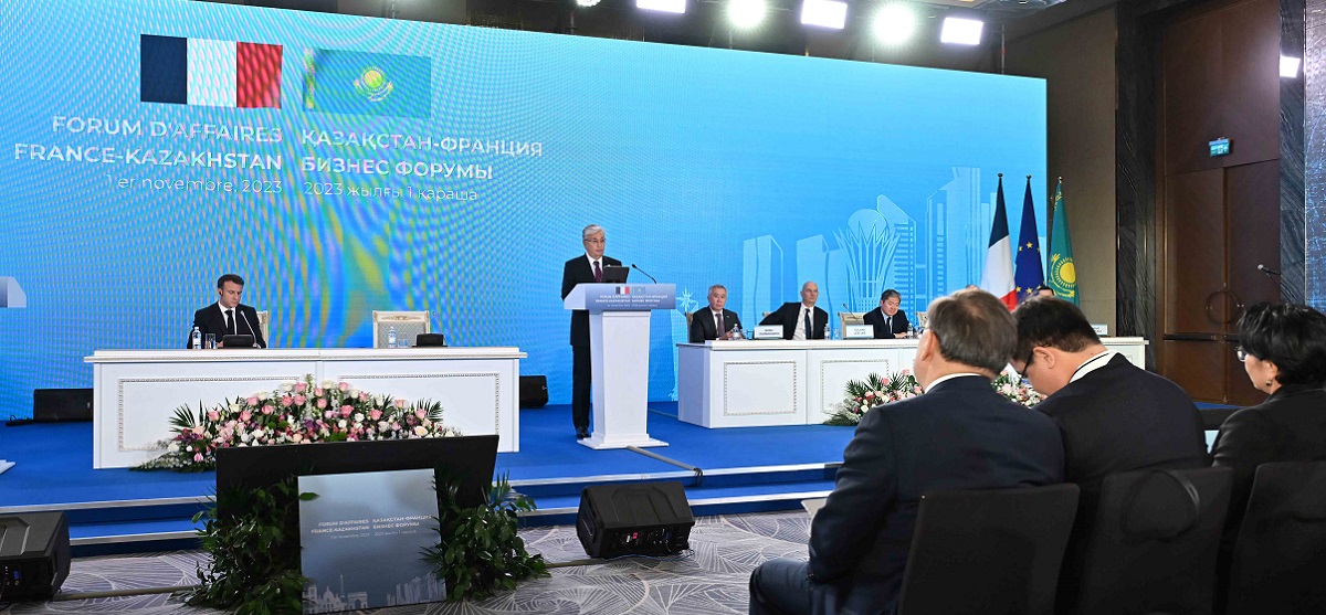 Лидеры Казахстана и Франции приняли участие в бизнес-форуме