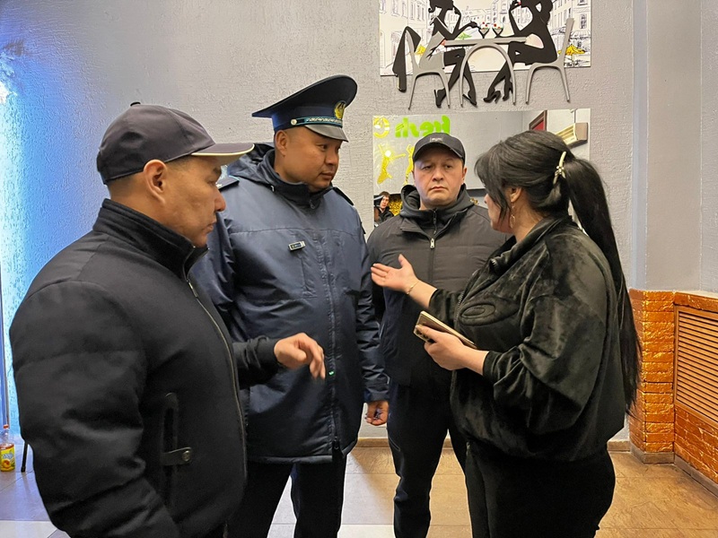 Руководство полиции и прокуратуры наблюдает за правопорядком в Петропавловске